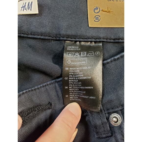 LOGG Jeans Sz 12 Womens Blue Stretch Pants Mid Rise Ladies Slim Straight NWT - Picture 4 of 15